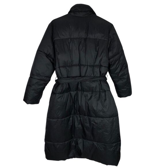 J.Crew SP Long Wrap Polyfill Puffer Jacket with Primaloft Black Belted BD168 - Picture 10 of 12